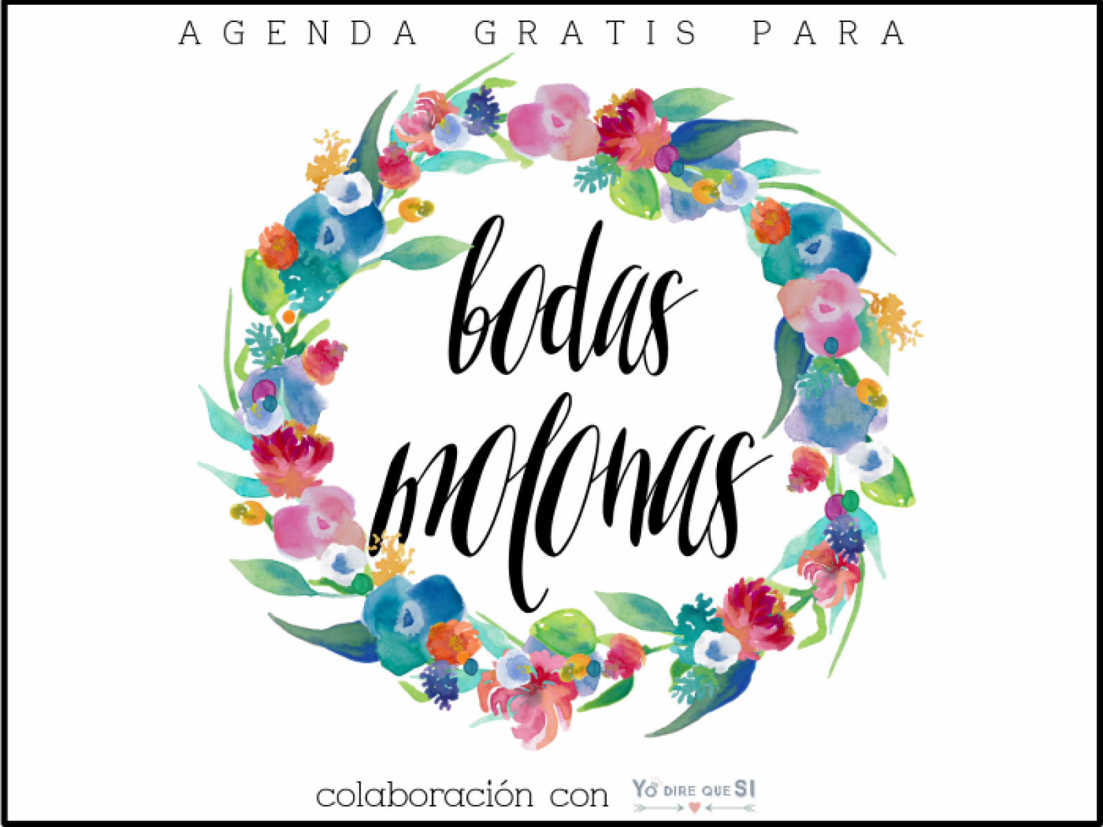 Agenda de Boda descargable gratuita más bonita...